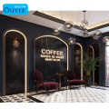 Custom Layout Retro Coffee Shop Furniture Wholesale Coffee Table Chair Cafe Counter Wood Coffee Shop Decoration Designs